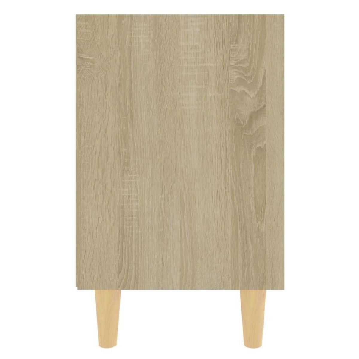 VIDAXL Table de chevet avec pieds en bois Chene sonoma 40x30x50 cm