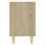 Voir la diapositive 5 : VIDAXL Table de chevet avec pieds en bois Chene sonoma 40x30x50 cm