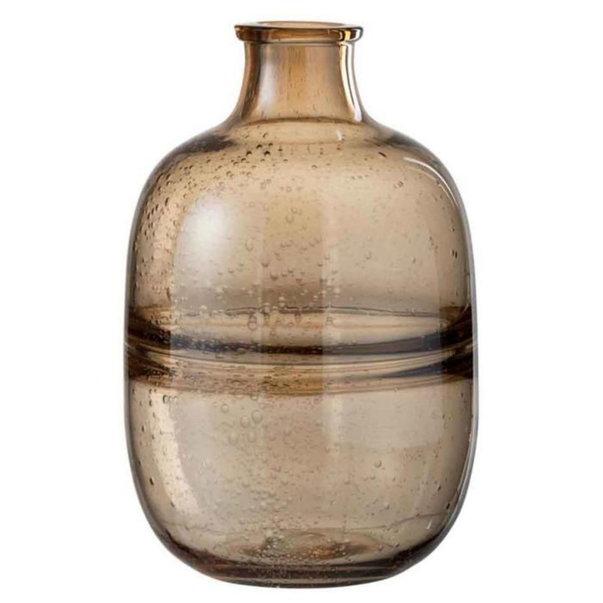 Paris Prix Vase Rond Design  Nervures  29cm Ambre