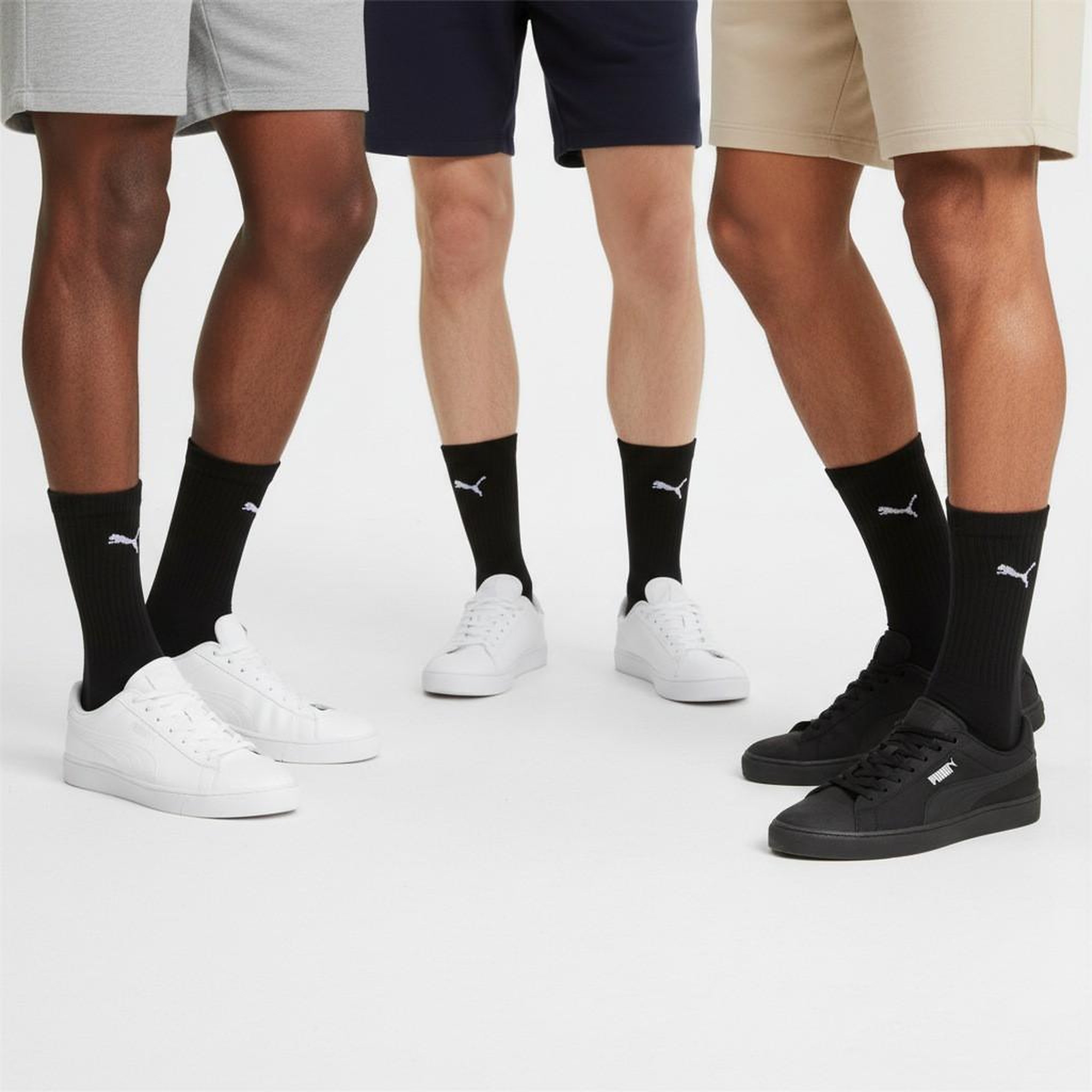 Voir la diapositive 4 : PUMA PUMA Chaussettes Mixte Crew Pack 6 Paires (Lot) - Coton Doux, Talon Cousu
