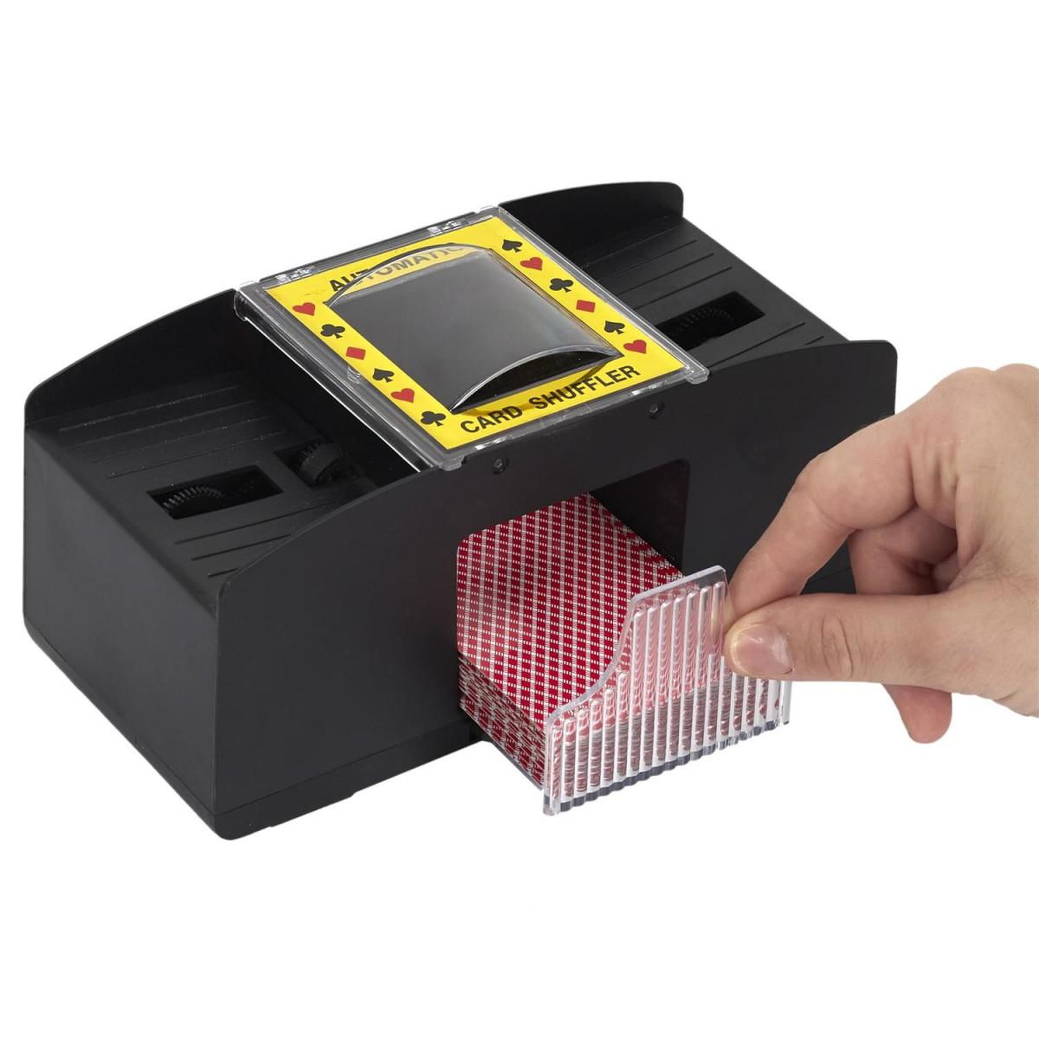 Voir la diapositive 5 : MISTER GADGET Mélangeur de Cartes  Jeux  20cm Noir