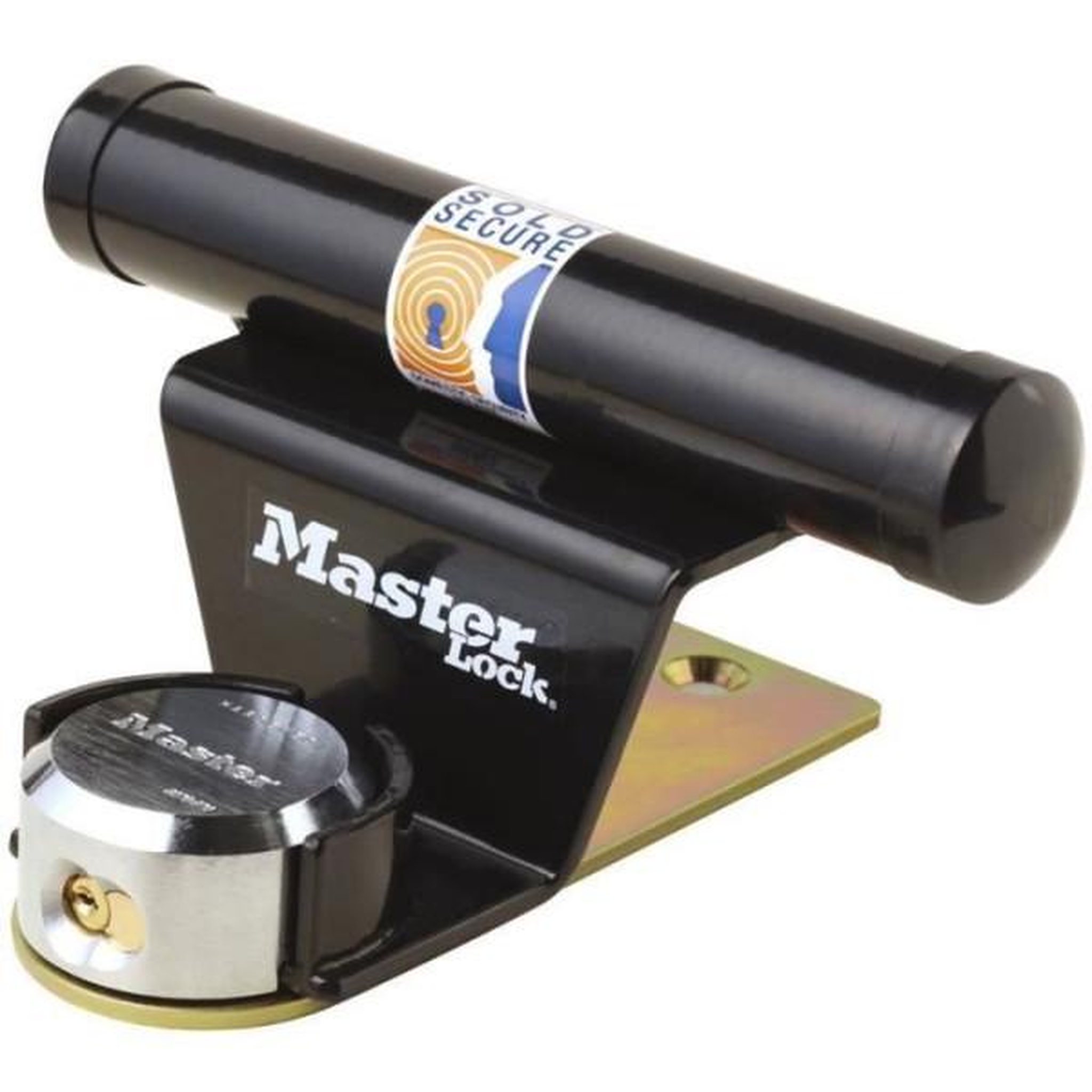 Master lock Antivol pour porte de garage basculante - master lock - barre de sécurité en acier - cylindre a 6 goupilles