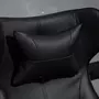 VINSETTO Vinsetto Fauteuil gaming fauteuil de bureau gaming base ronde métal pivotante 360° hauteur réglable coussins intégrés revêtement synthétique noir