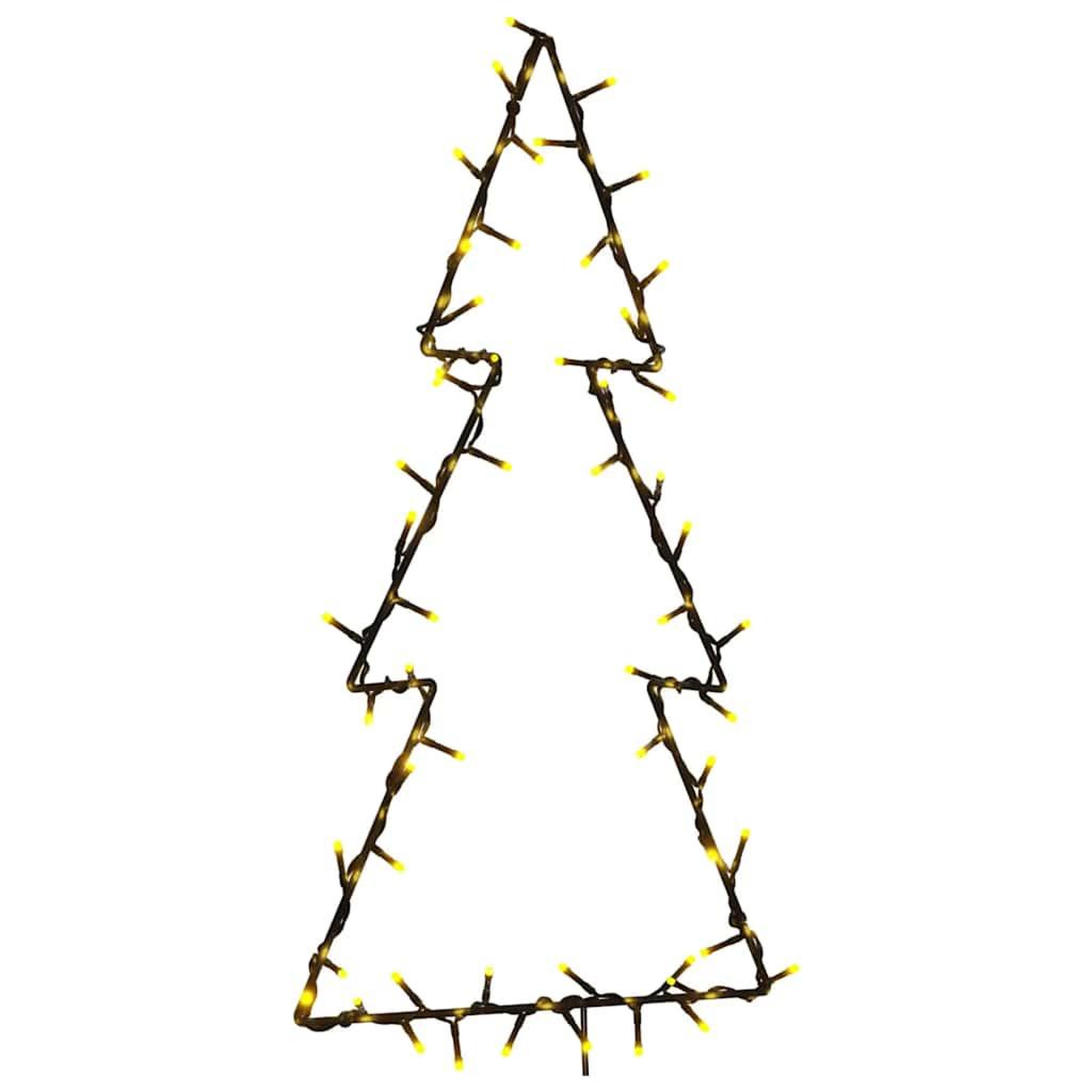 Voir la diapositive 3 : VIDAXL Lumieres de Noël silhouette d'arbre de Noël 80 LED blanc chaud