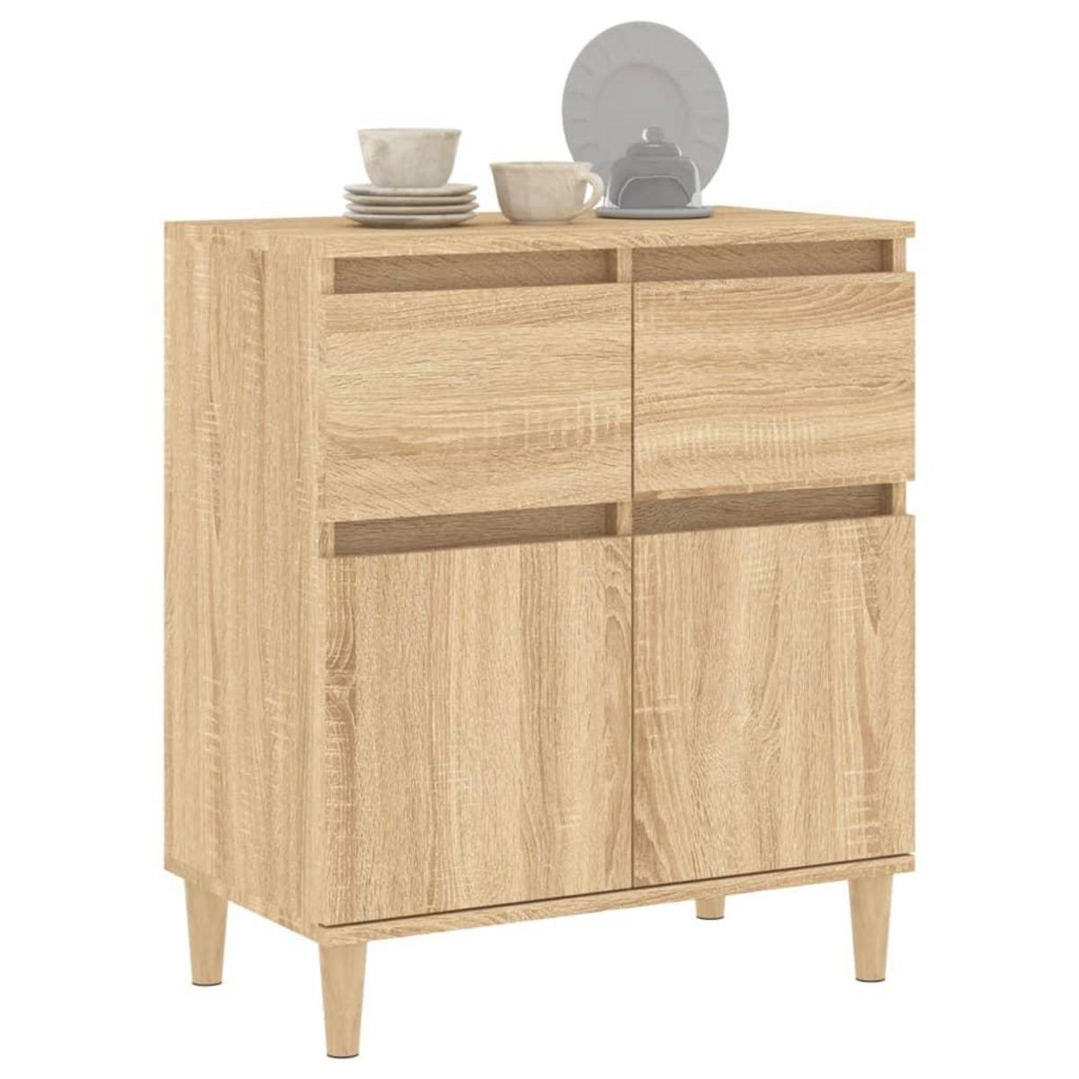 VIDAXL Buffet Chene sonoma 60x35x70 cm Bois d'ingenierie