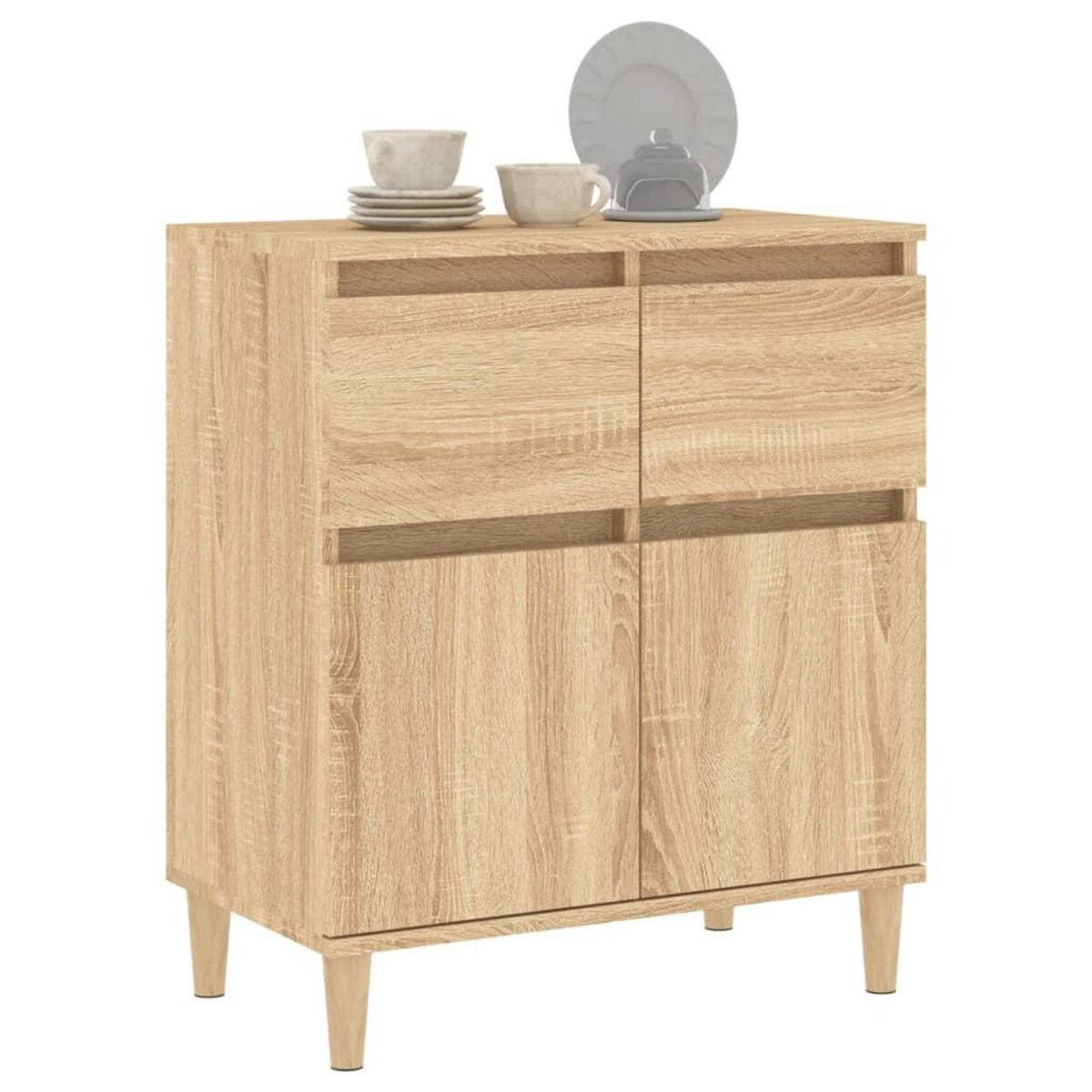VIDAXL Buffet Chene sonoma 60x35x70 cm Bois d'ingenierie