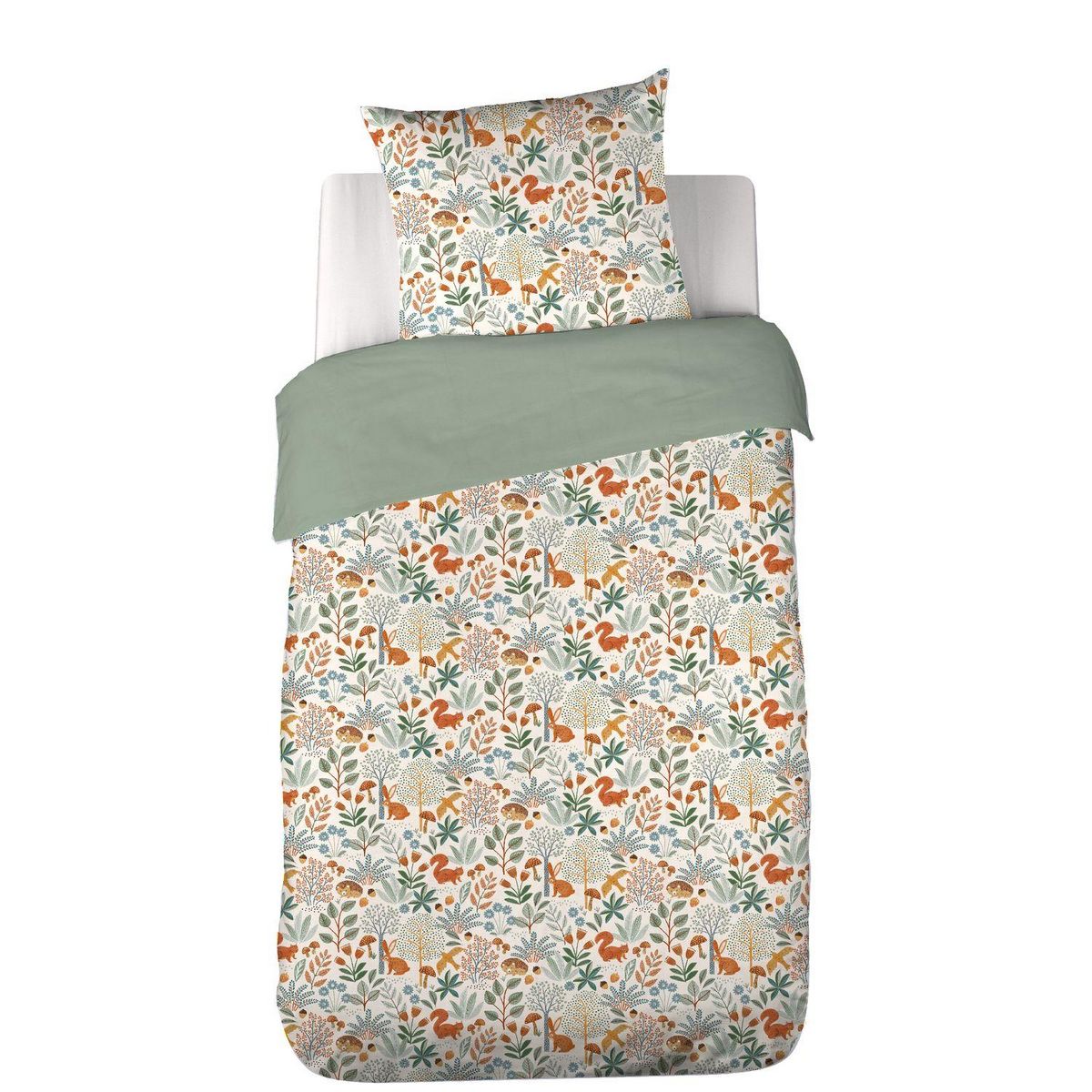 COTE DECO Parure de lit enfant imprimé Liberty - 100% coton 57 fils/cm² - 140 x 200 cm