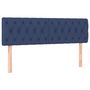 Voir la diapositive 4 : VIDAXL Tete de lit a LED Bleu 160x7x78/88 cm Tissu