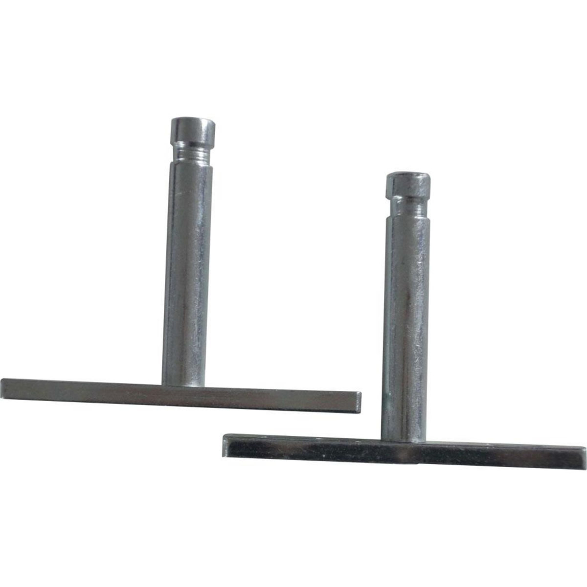 CENTRALE BRICO Kit de fixations invisibles métal brut gris x P.1.2 cm