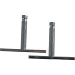 CENTRALE BRICO Kit de fixations invisibles métal brut gris x P.1.2 cm