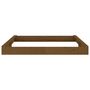 Voir la diapositive 5 : VIDAXL Bac à sable avec sièges marron miel carré bois de pin massif