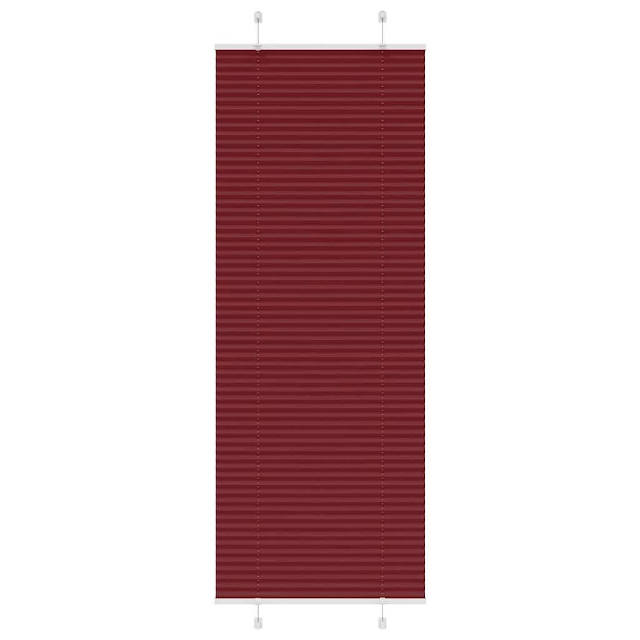 VIDAXL Store plisse rouge bordeaux 75x200 cm largeur du tissu 74,4 cm