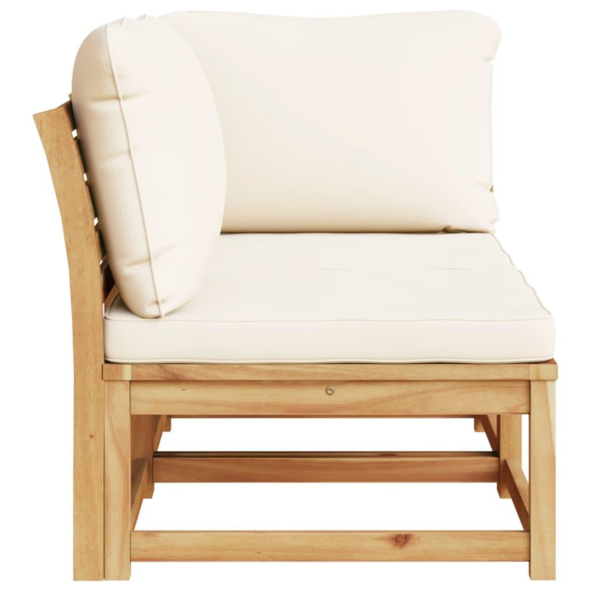 Voir la diapositive 5 : VIDAXL Salon de jardin 2 pcs avec coussins bois massif d'acacia