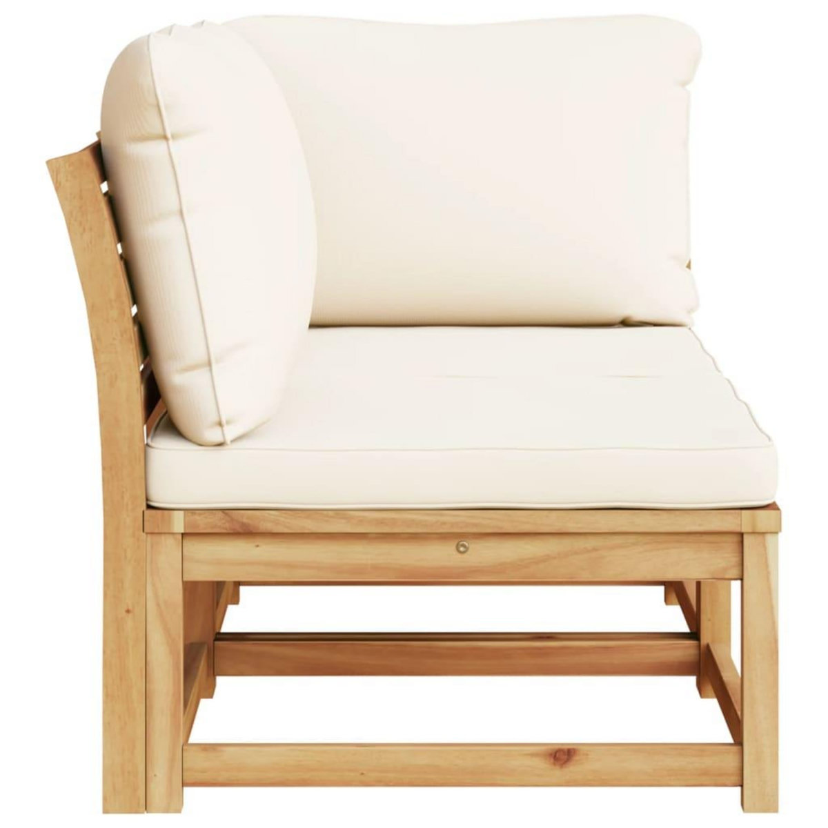 VIDAXL Salon de jardin 2 pcs avec coussins bois massif d'acacia