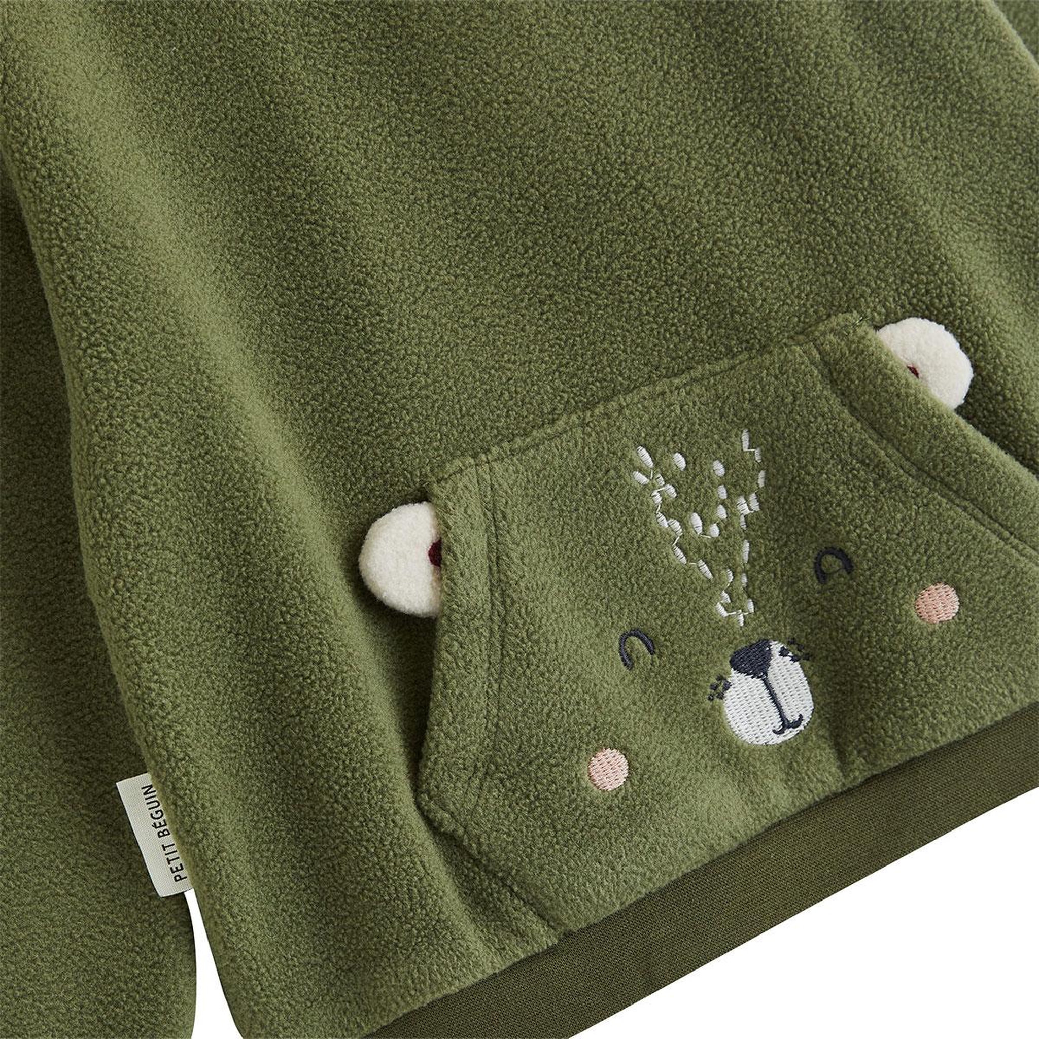 Voir la diapositive 2 : PETIT BEGUIN Pyjama enfant 2 pièces en polaire pistache