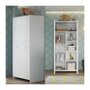 Voir la diapositive 4 : TREND TEAM NIKO Chambre bebe complete : lit 70x140cm + commode a langer + armoire - blanc