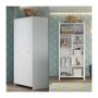 Voir la diapositive 4 : TREND TEAM NIKO Chambre bebe complete : lit 70x140cm + commode a langer + armoire - blanc