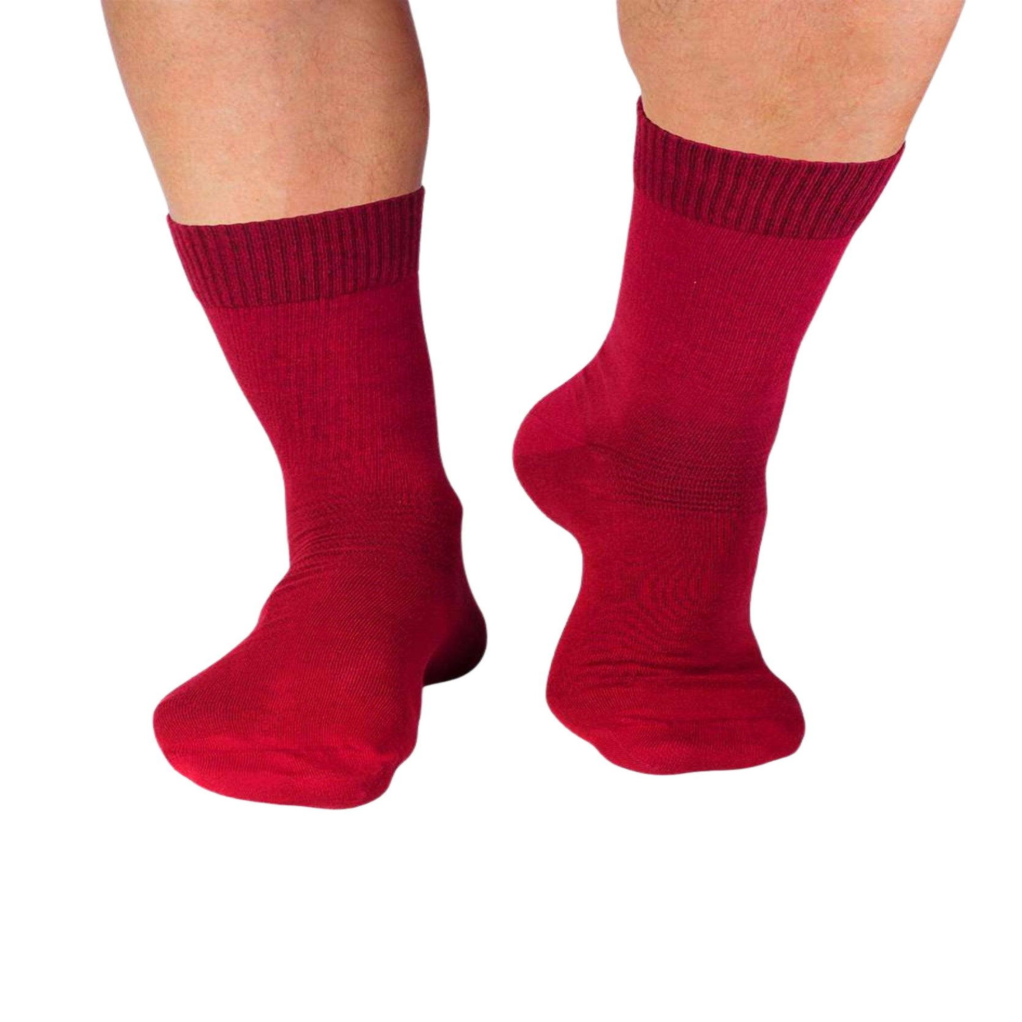 Voir la diapositive 2 : PIRIN HILL Chaussettes pour diabétiques - rouge