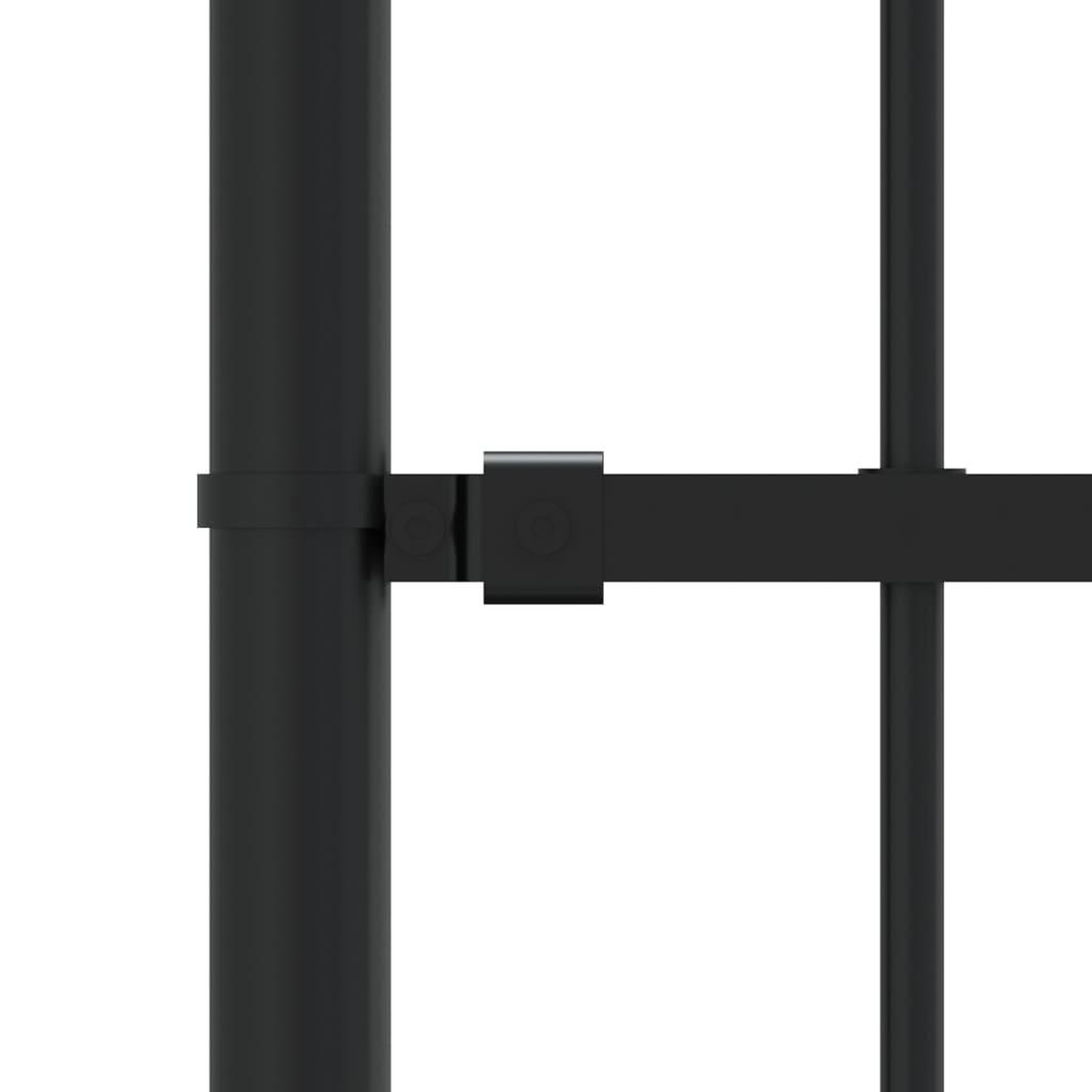 Voir la diapositive 4 : VIDAXL Cloture de jardin avec sommet de lance Noir 222 cm