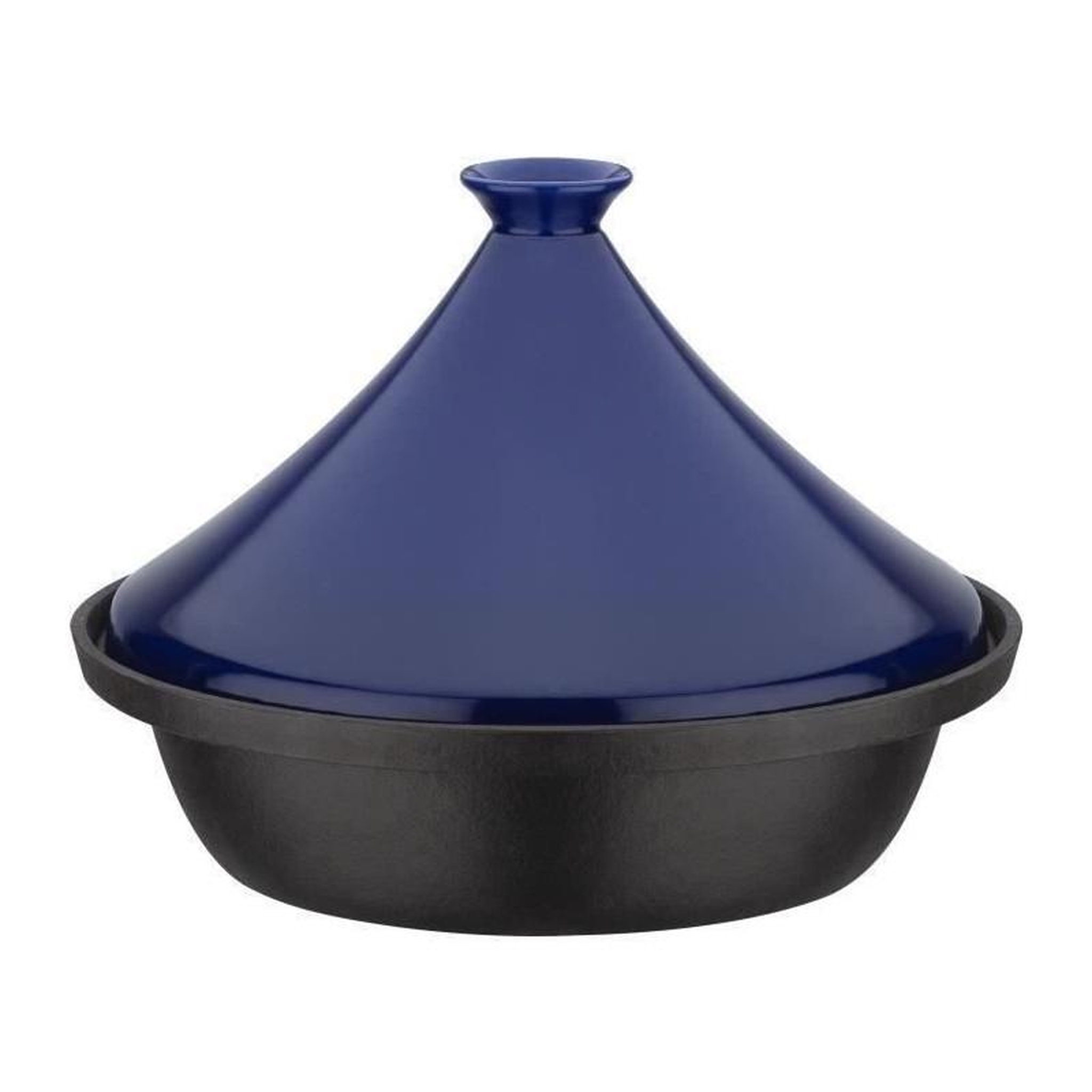 GSW Tajine fonte massive - GSW - 30 x 22 cm - Couvercle céramique - Induction - Bleu
