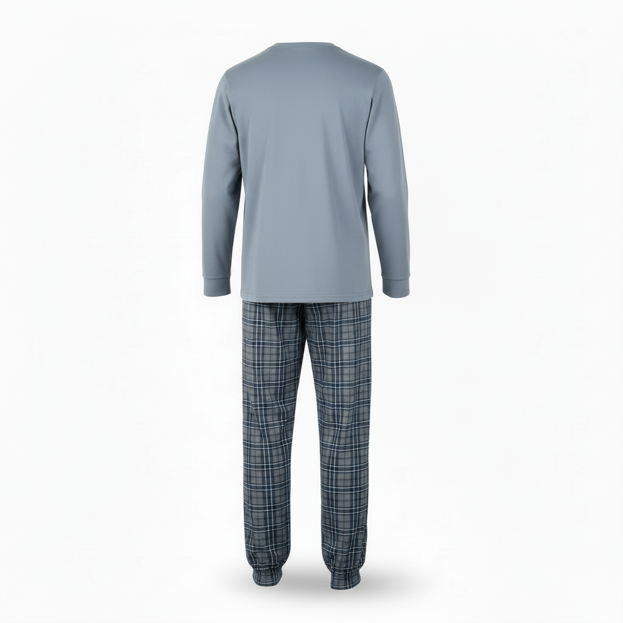 Voir la diapositive 3 : OZABI Ozabi ensemble pyjama homme coton majoritaire broderie cerf écossais