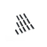 CENTRALE BRICO Lot De 100 Clips Pvc À Fixer Lixo Gris, H.1 Cm