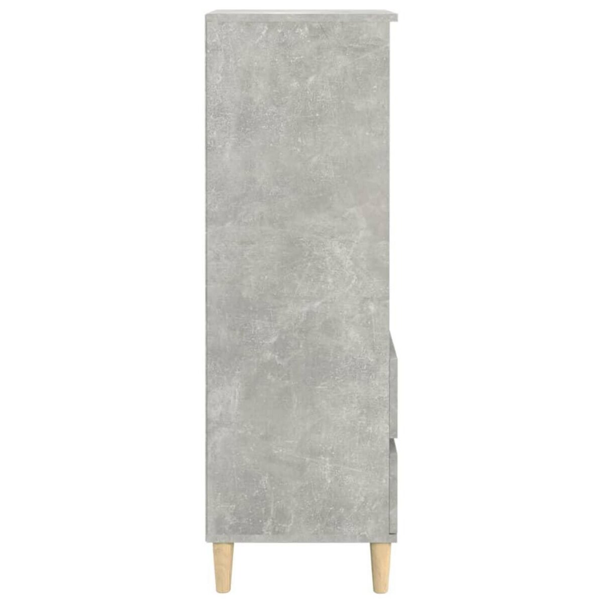VIDAXL Buffet haut Gris beton 40x36x110 cm Bois d'ingenierie
