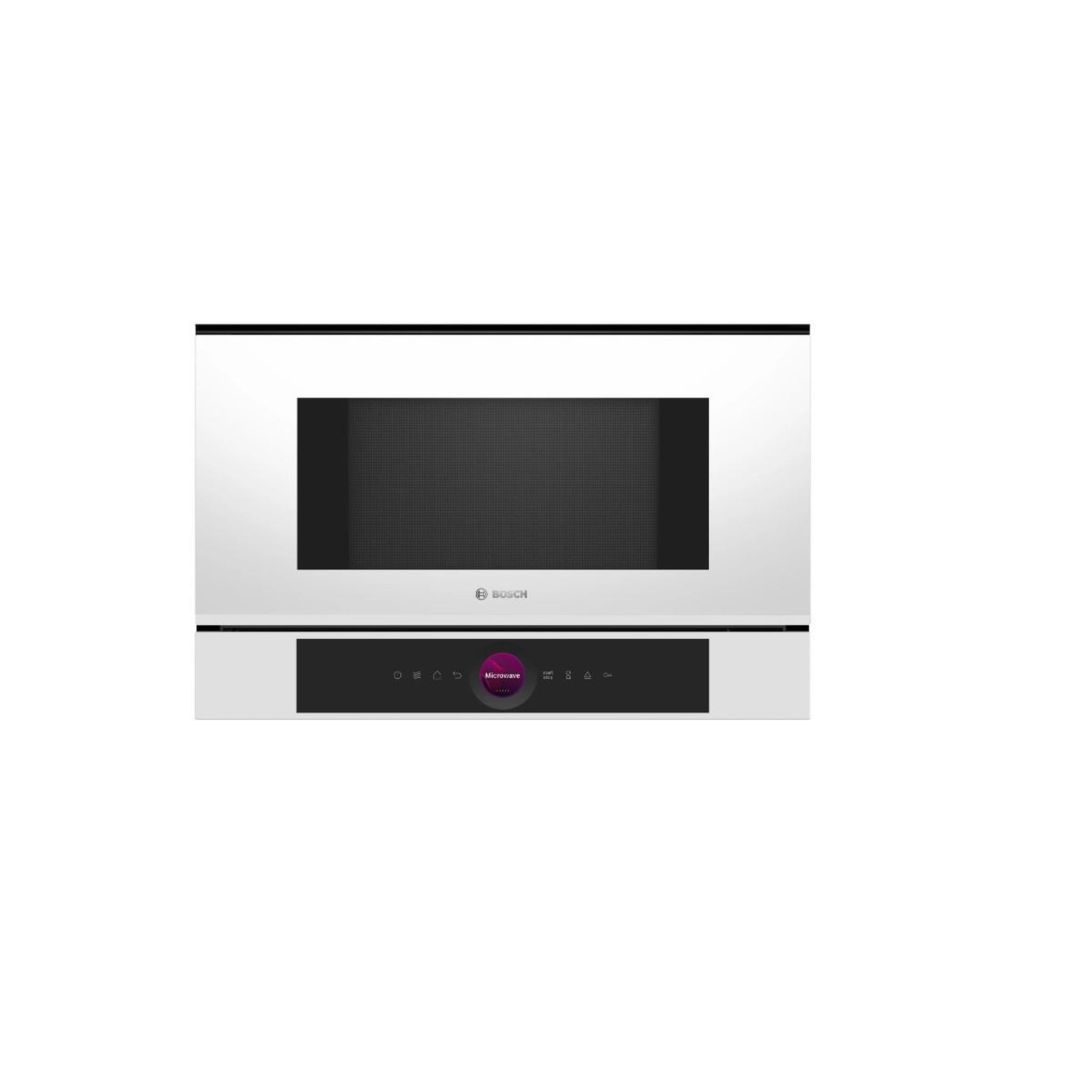 BOSCH Micro-ondes solo encastrable 21l 900w blanc - BFL7221W1