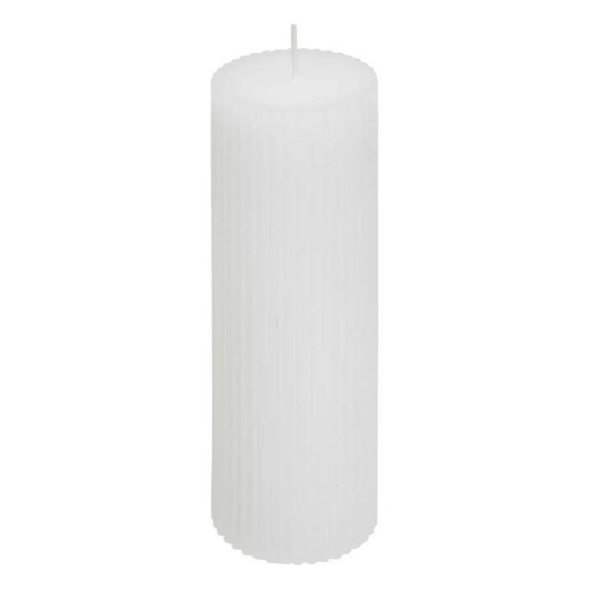 ATMOSPHERA Bougie Déco  Demi  14cm Blanc