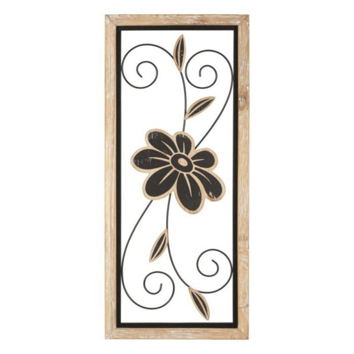 Paris Prix Décoration Murale Encadrée  Koman  60cm Naturel & Noir