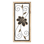 Paris Prix Décoration Murale Encadrée  Koman  60cm Naturel & Noir