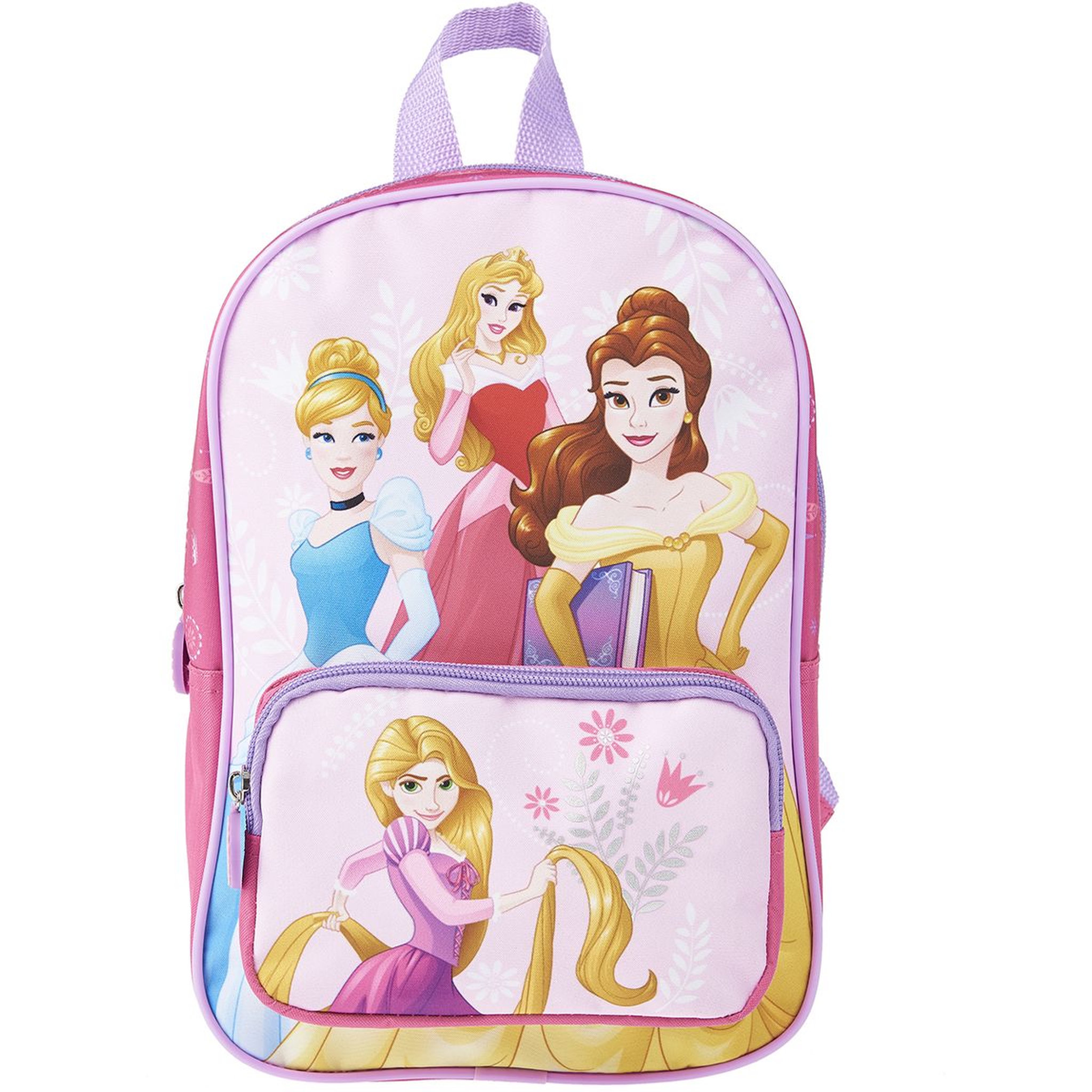Voir la diapositive 1 : DISNEY Sac maternelle rose avec pochette avant Princesses Disney