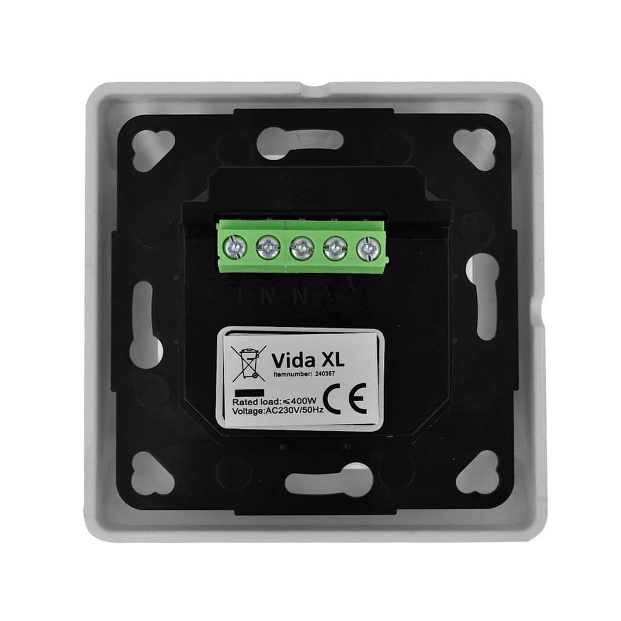 Voir la diapositive 2 : VIDAXL Regulateur pour moteur rotatif avec minuterie programmable