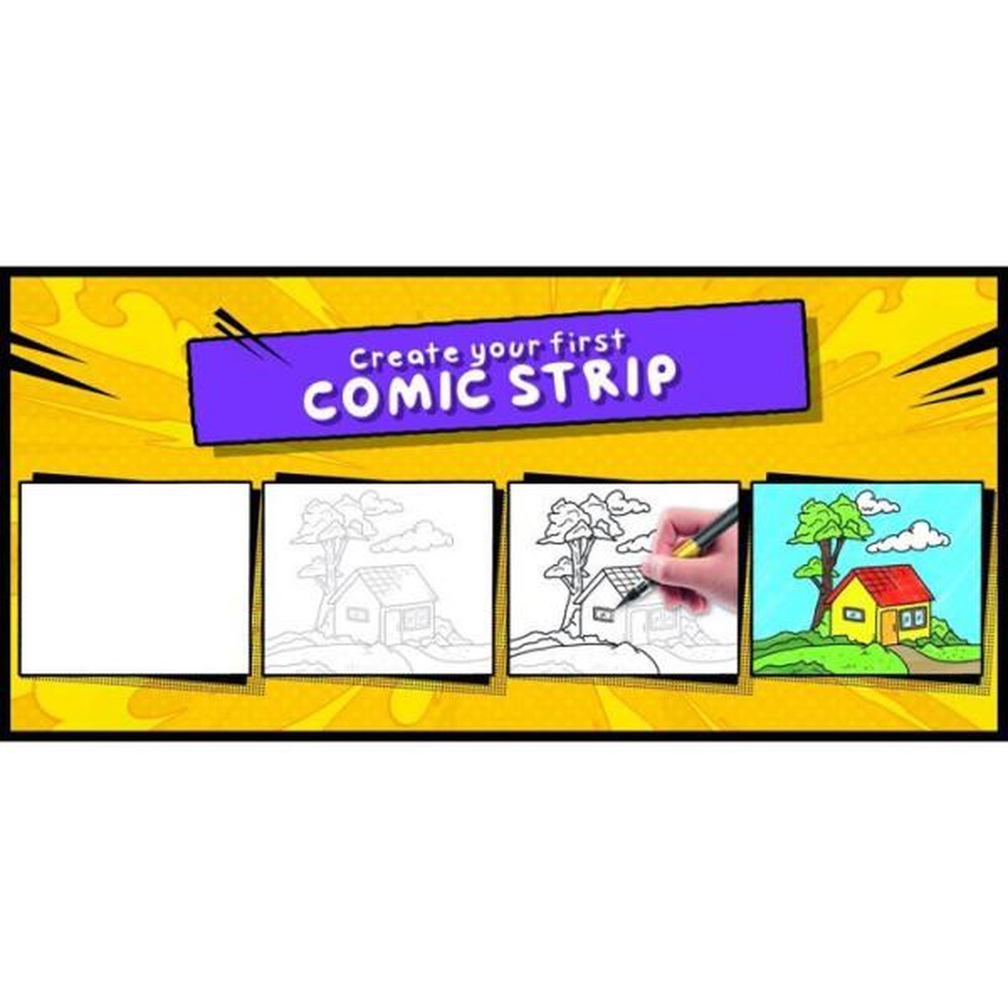 Voir la diapositive 4 : LISCIANI GIOCHI Peanuts Activités Créatives Comics - Atelier bande dessinée - LISCIANI - Univers Snoopy - Création d'histoires