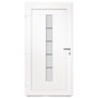 Voir la diapositive 5 : VIDAXL Porte d'entree Aluminium et PVC Blanc 100x210 cm