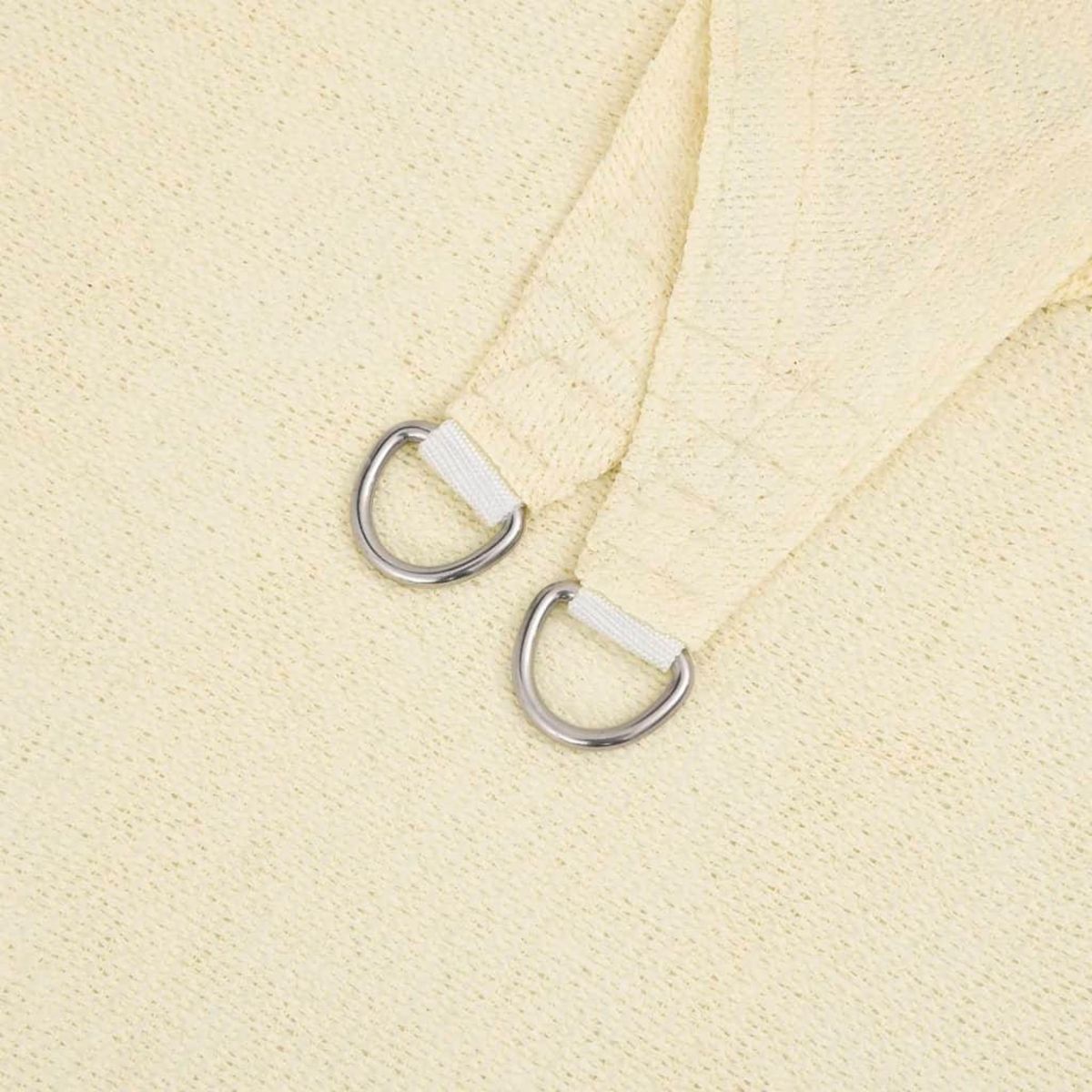 VIDAXL Voile d'ombrage 160 g/m^2 Creme 3x3 m PEHD