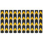 Voir la diapositive 1 : VIDAXL Corniere de protection reflechissante 10 pcs Caoutchouc 80 cm