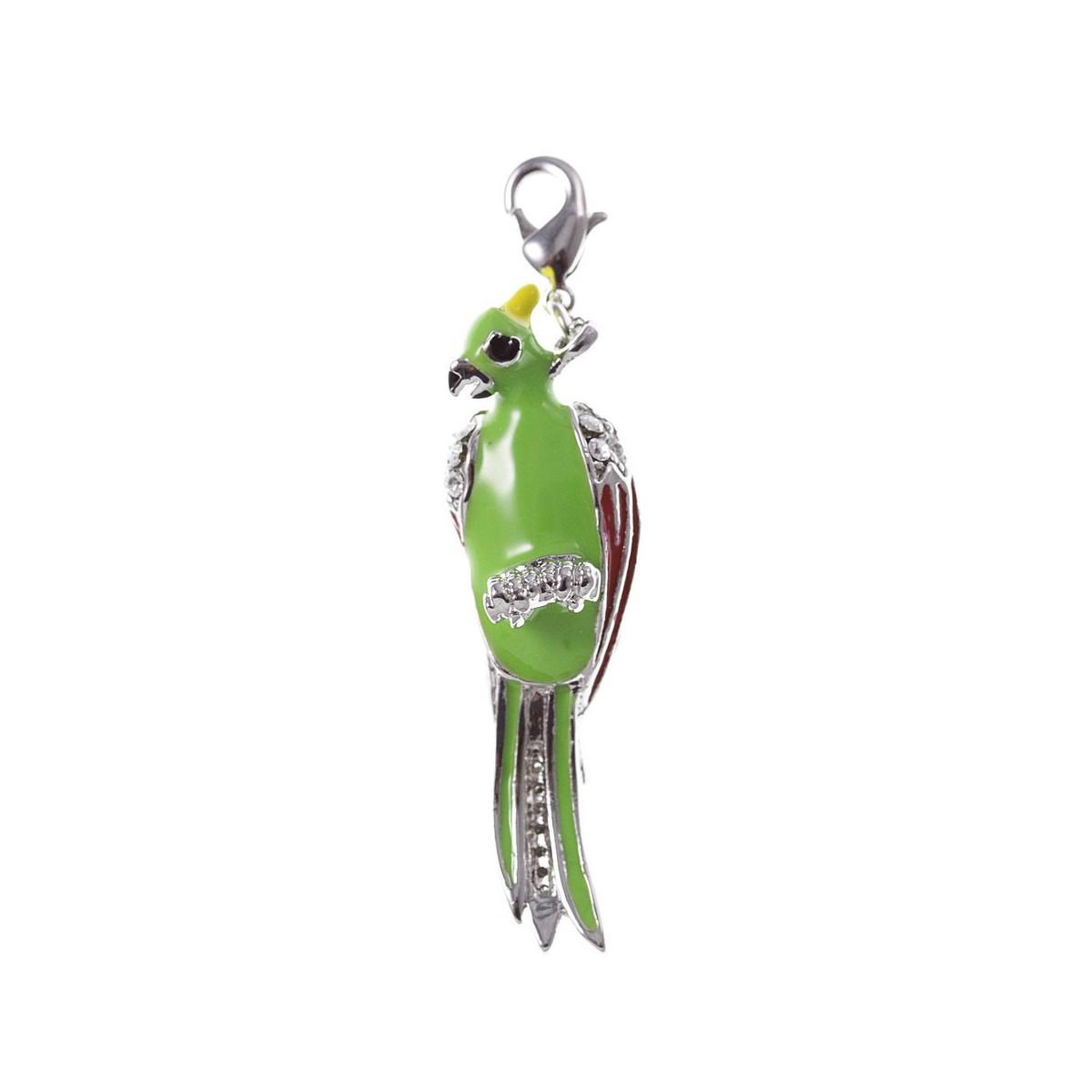 Voir la diapositive 2 : SC CRYSTAL Charm perroquet strass SC Crystal