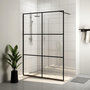 Voir la diapositive 1 : VIDAXL Paroi de douche avec verre ESG transparent 140x195 cm Noir
