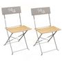 Voir la diapositive 1 : The Home Deco Factory Lot de 2 Chaises pliantes Bella Vita