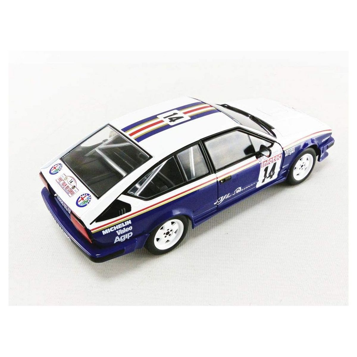 SOLIDO Voiture miniature Alfa Roméo GTV6 Tour de Corse 1986 - 1/18e