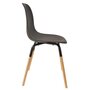 Voir la diapositive 4 : The Home Deco Factory Lot de 4 Chaises scandinave Phenix en polypropylène et métal