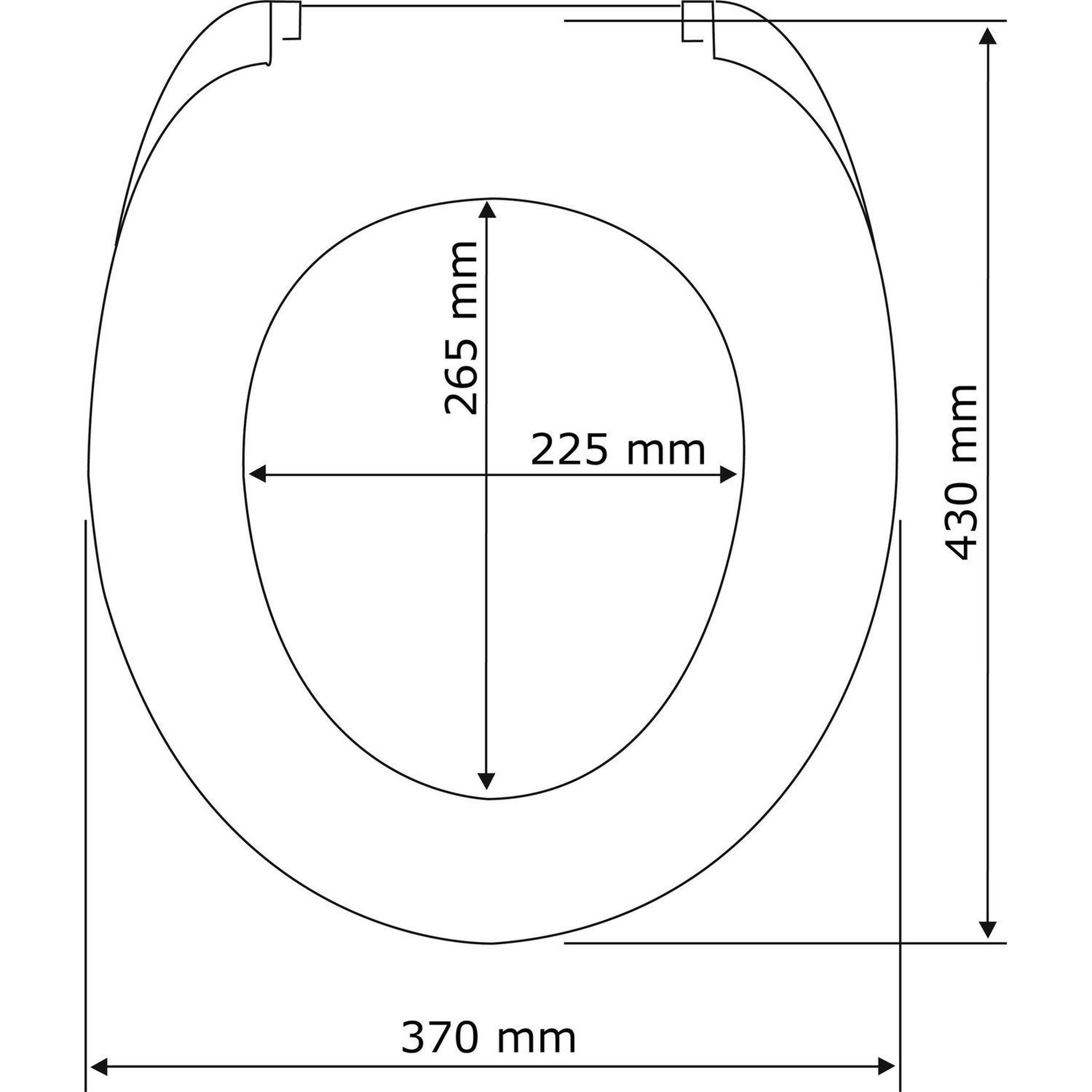 Voir la diapositive 4 : Wenko Abattant wc en mdf design bois d'hêtre - marron