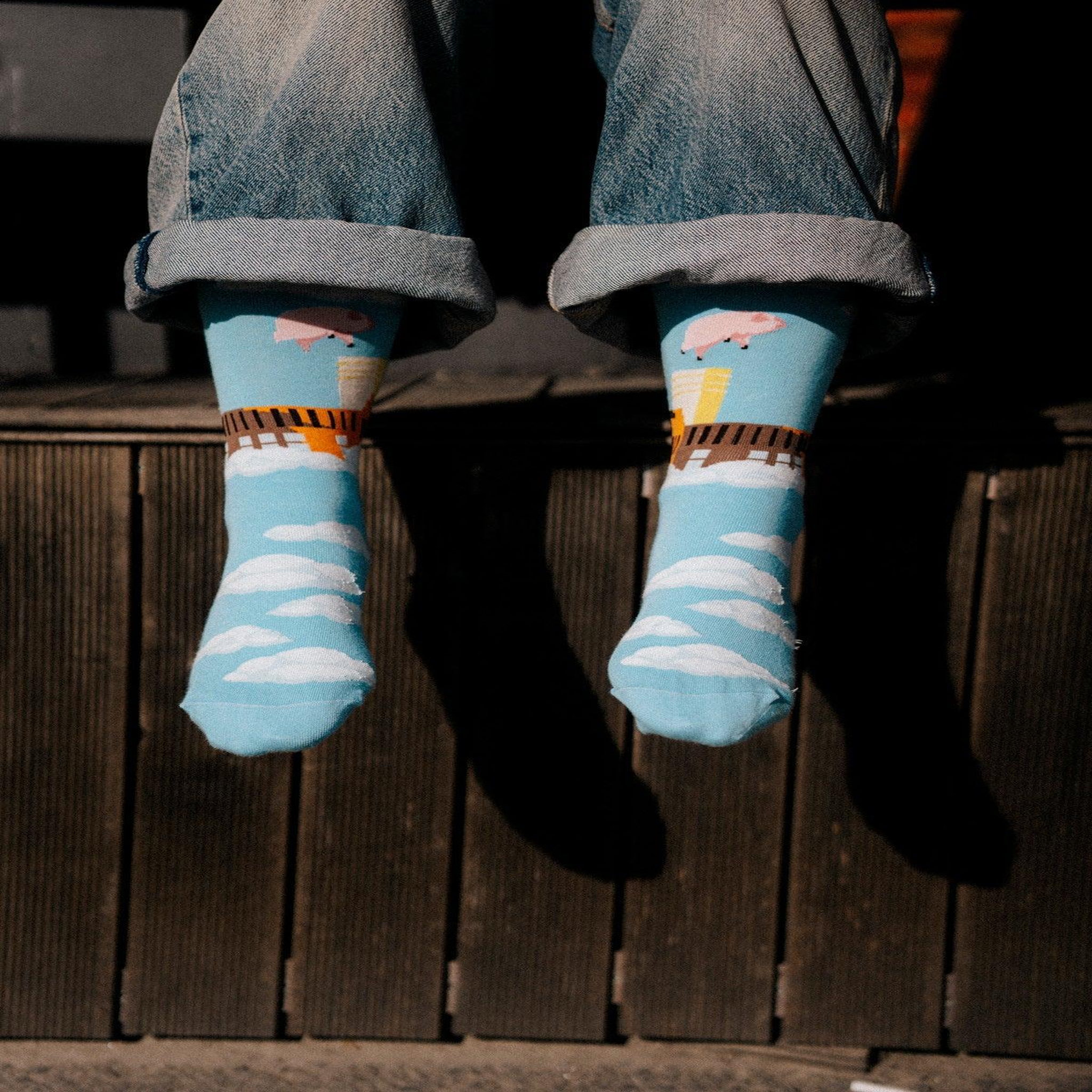 Voir la diapositive 6 : SOCK AFFAIRS Chaussettes pink floyd, animals