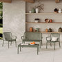 Voir la diapositive 6 : Rendez vous déco Table basse de jardin en plastique vert kaki-Téa