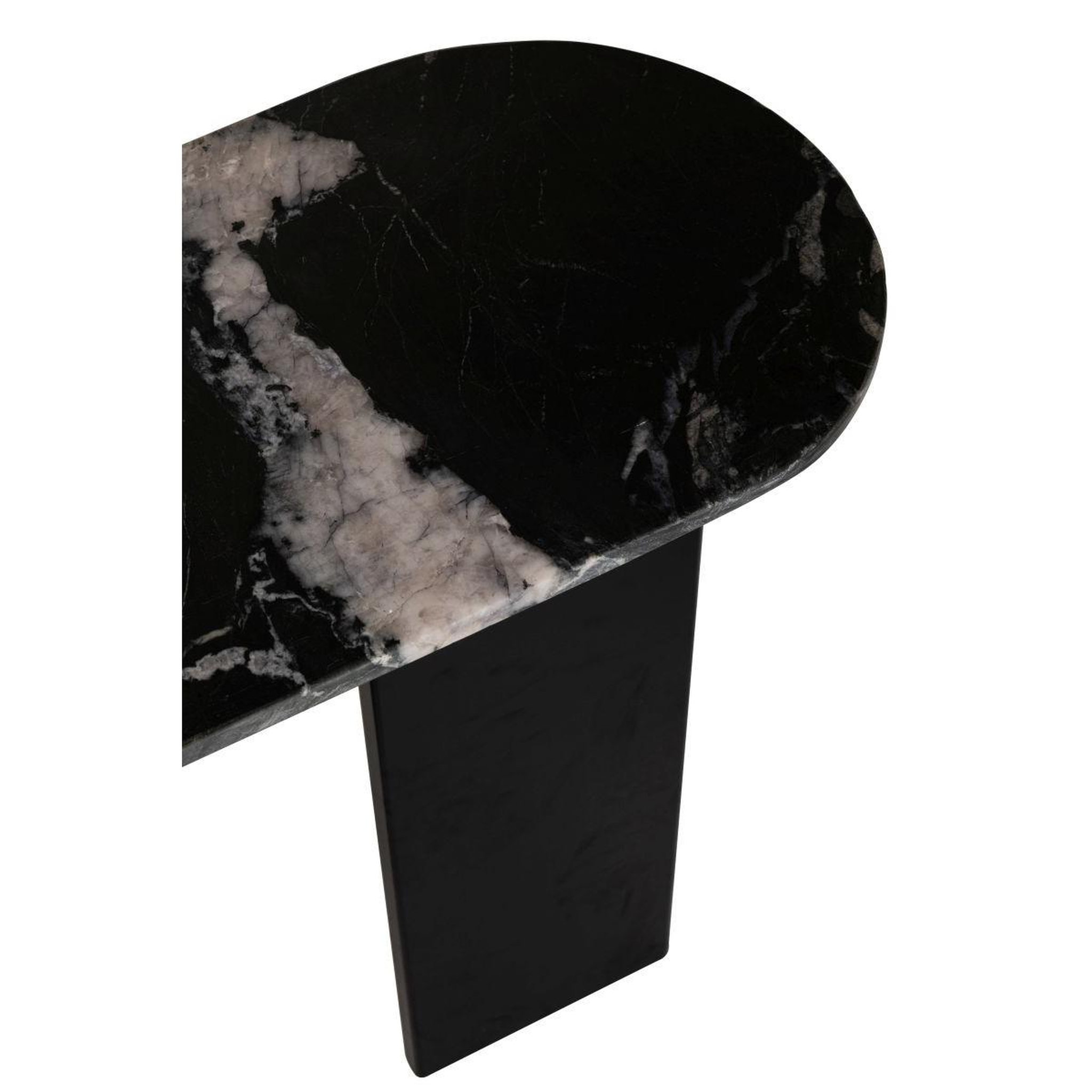 Voir la diapositive 4 : J-LINE Console en marbre  mathilde  140cm noir