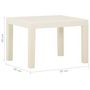 Voir la diapositive 6 : VIDAXL Salon de jardin 3 pcs avec coussins Plastique Blanc