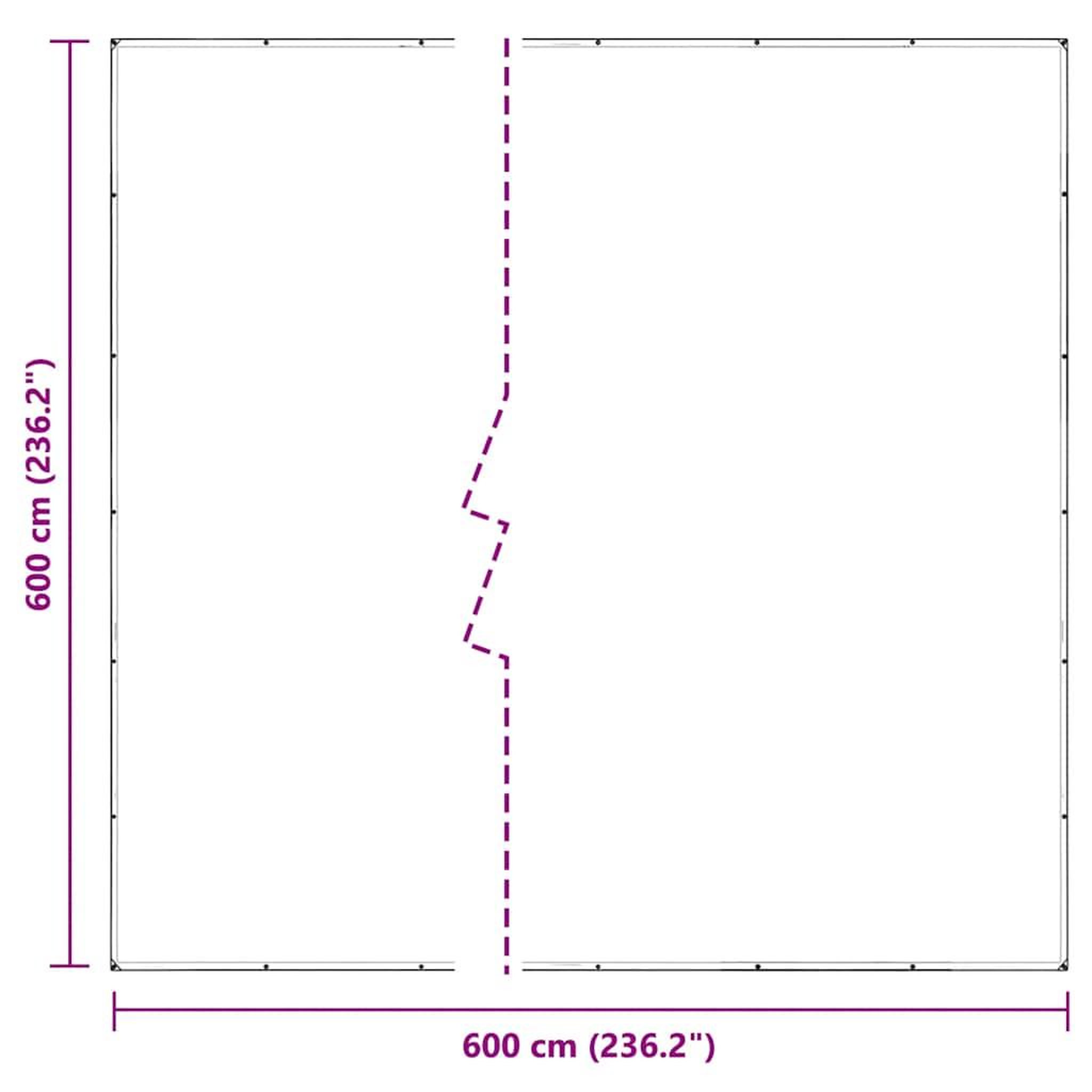 Voir la diapositive 6 : VIDAXL Bache transparente avec œillets 6x6 m PVC