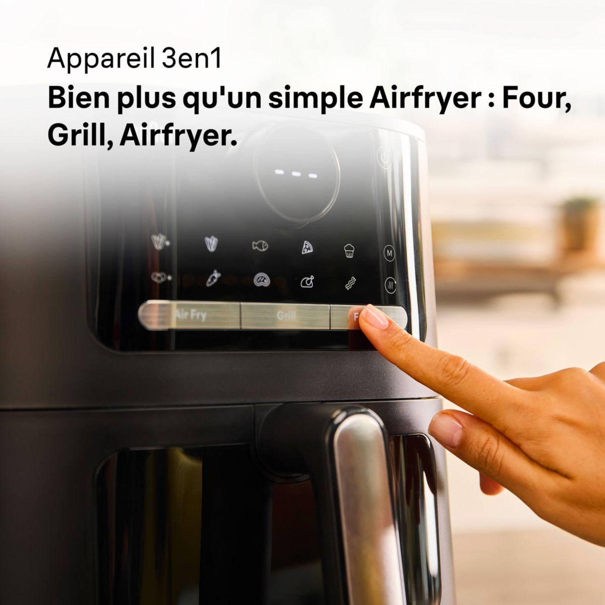 Voir la diapositive 2 : BRAUN Friteuse sans huile Multifry 5 HF5073 - 6L