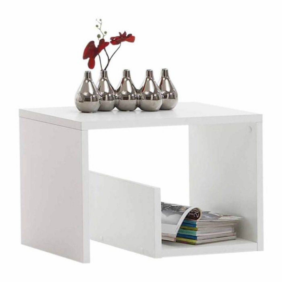 Paris Prix Table d'Appoint Design  Kani  59cm Blanc